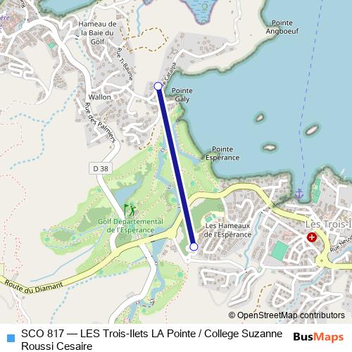 SCO 817 bus Line Map