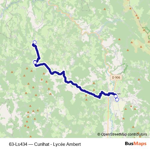 63-Ls434 bus Line Map