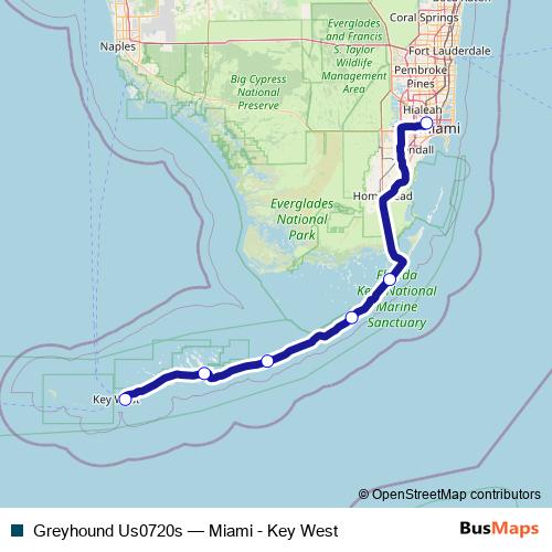 Greyhound Us0720s bus Line Map