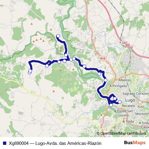 Xg890004 bus Line Map