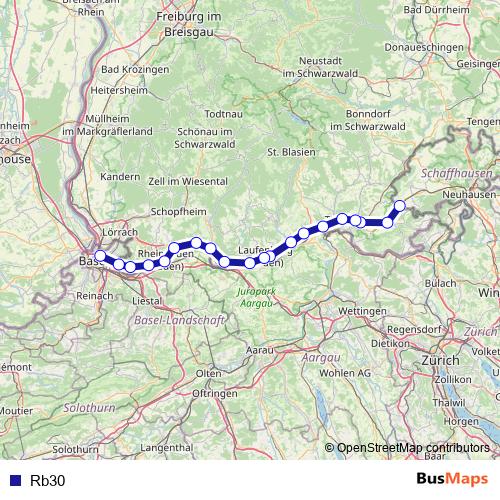 Rb30 rail Line Map