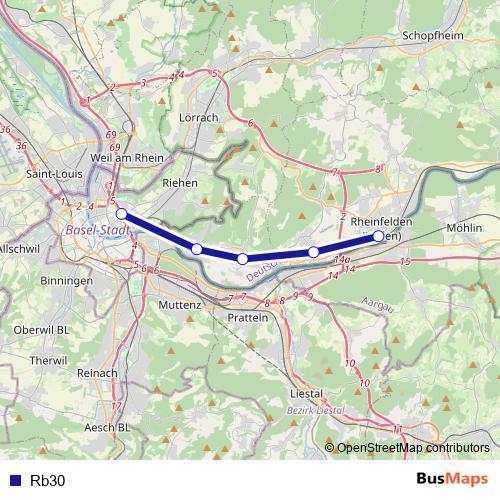 Rb30 rail Line Map