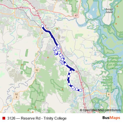 3126 bus Line Map