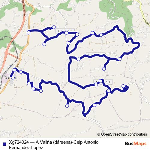 Xg724024 bus Line Map