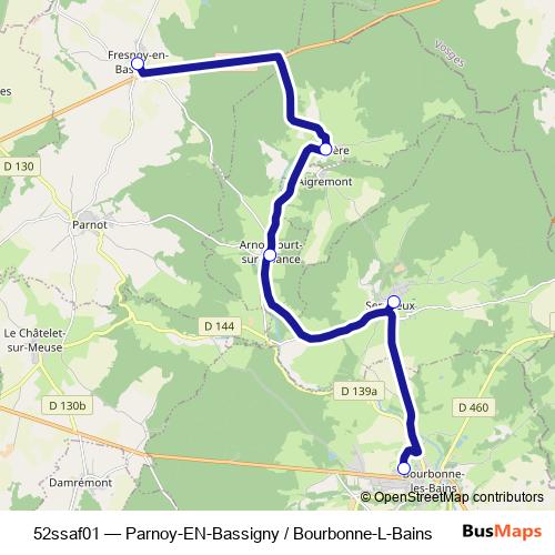52ssaf01 bus Line Map
