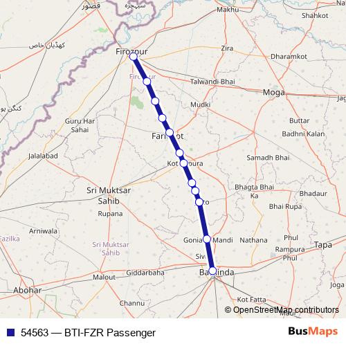 54563 rail Line Map