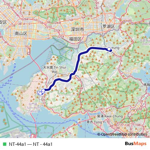 NT-44a1 bus Line Map