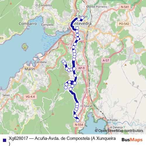 Xg628017 bus Line Map