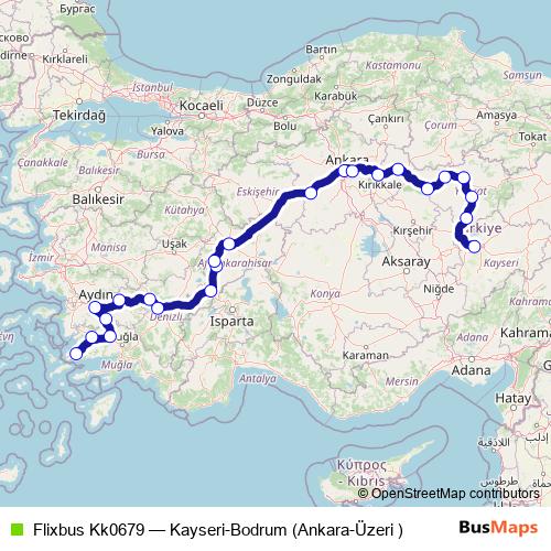 Flixbus Kk0679 bus Line Map
