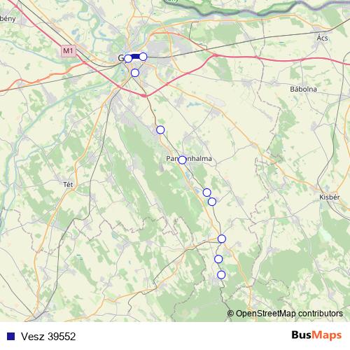 Vesz 39552 rail Line Map