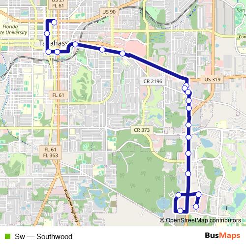 Sw bus Line Map