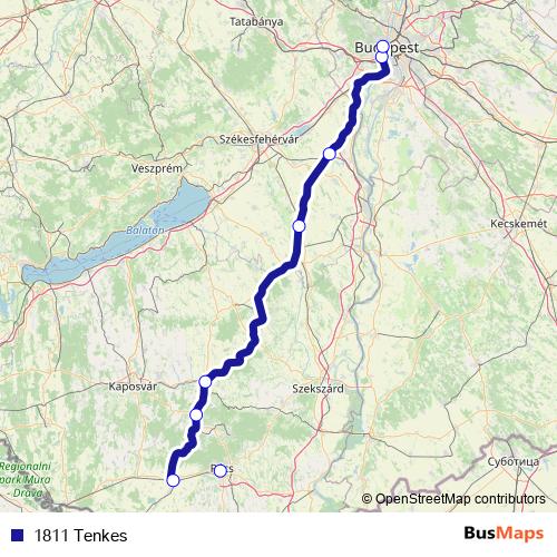 1811 Tenkes rail Line Map