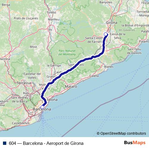 604 bus Line Map
