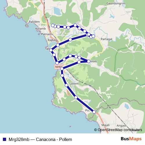 Mrg328mb bus Line Map