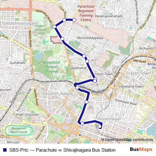 SBS-Prtc bus Line Map