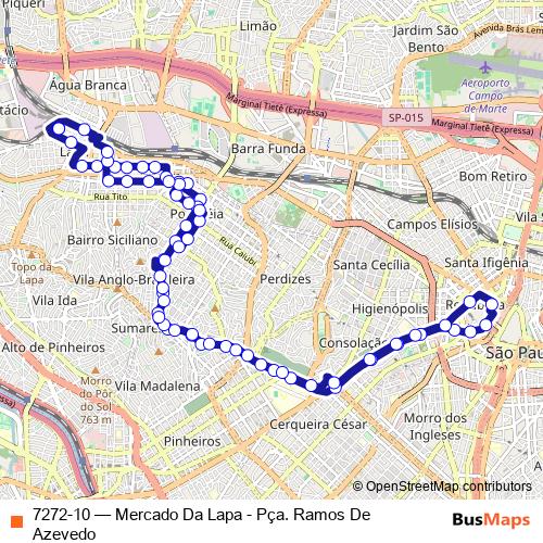 7272-10 bus Line Map