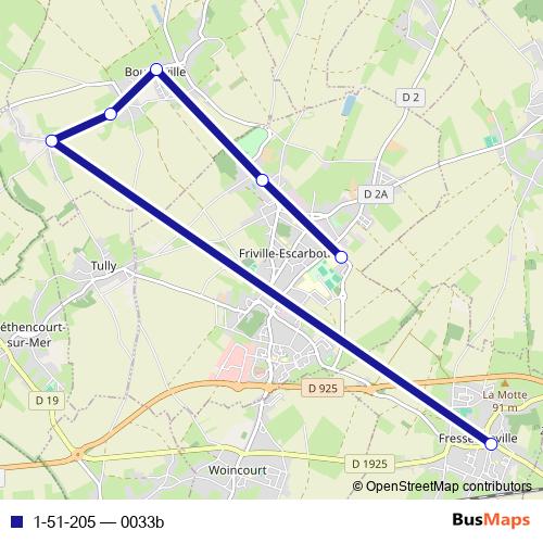 1-51-205 bus Line Map