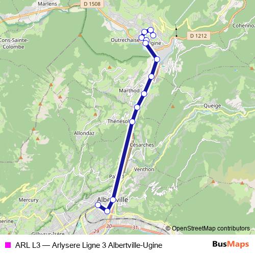 ARL L3 bus Line Map