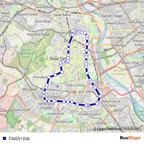 Cbd2(+)Up bus Line Map