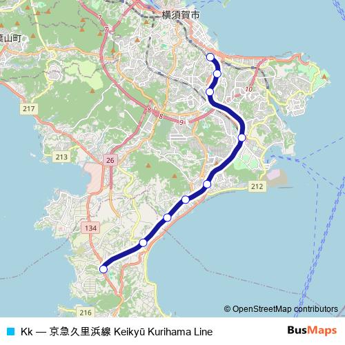 Kk rail Line Map