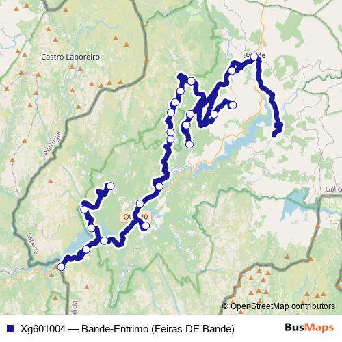 Xg601004 bus Line Map