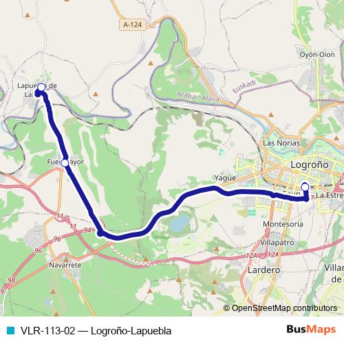 VLR-113-02 bus Line Map