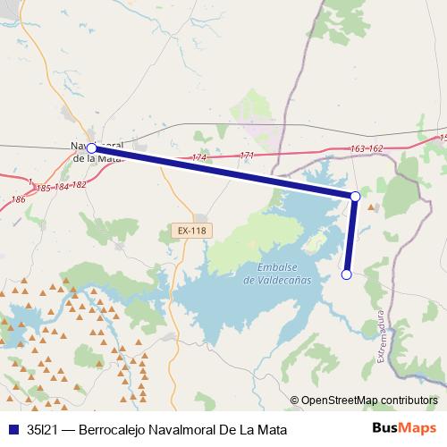 35l21 bus Line Map