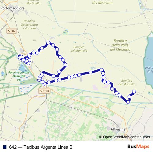 642 bus Line Map