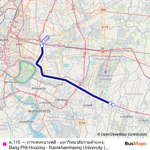 ต.115 bus Line Map