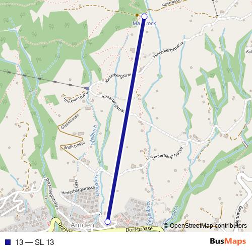 13 cable-car Line Map