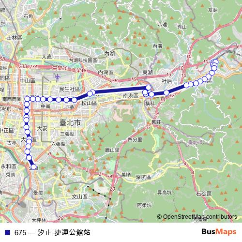 675 bus Line Map