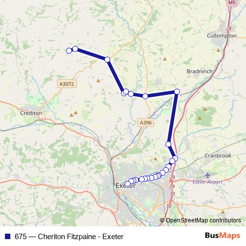 675 bus Line Map