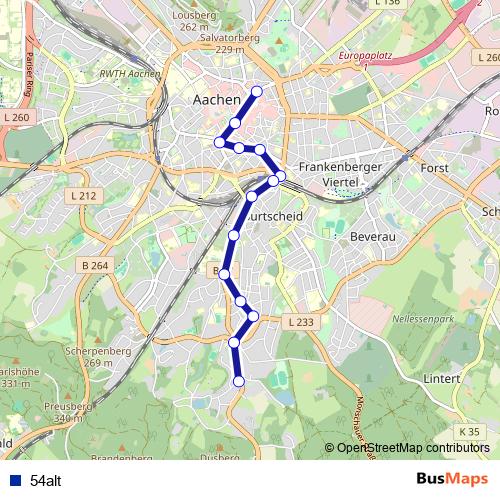 54alt metro Line Map