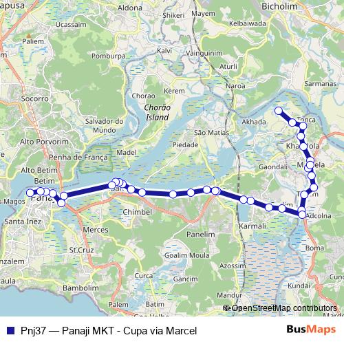 Pnj37 bus Line Map