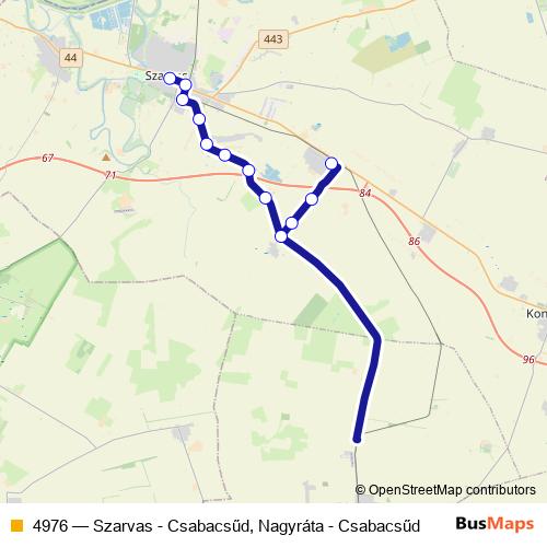 4976 bus Line Map