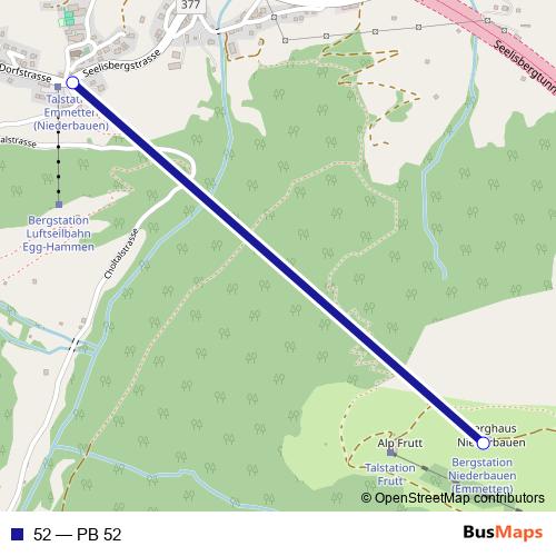 52 cable-car Line Map