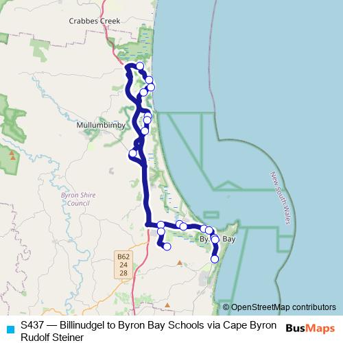 S437 bus Line Map