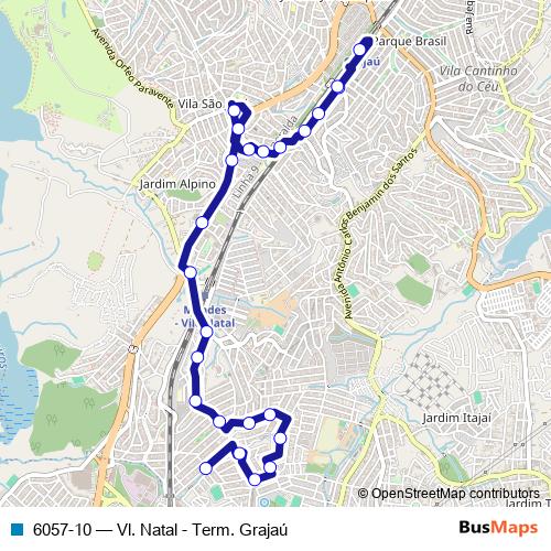 6057-10 bus Line Map