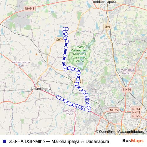 253-HA DSP-Mlhp bus Line Map