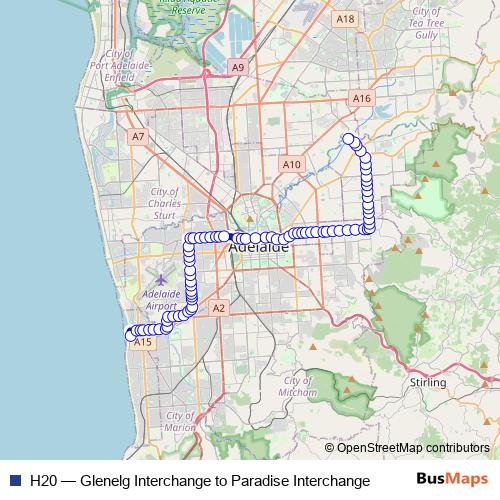 H20 bus Line Map