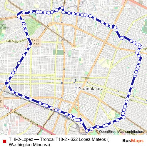 T18-2-Lopez bus Line Map