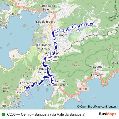 C206 bus Line Map