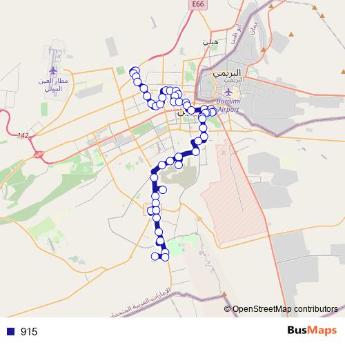 915 bus Line Map