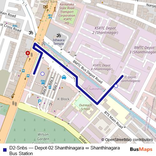 D2-Snbs bus Line Map