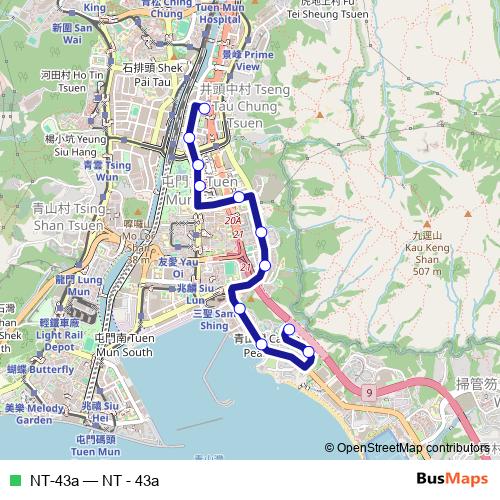 NT-43a bus Line Map