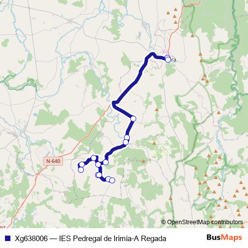 Xg638006 bus Line Map