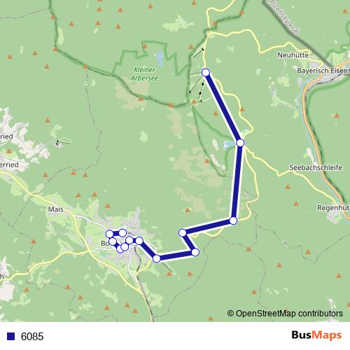 6085 bus Line Map
