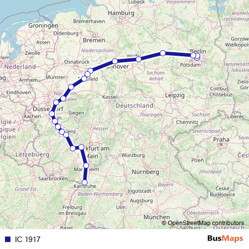 IC 1917 rail Line Map