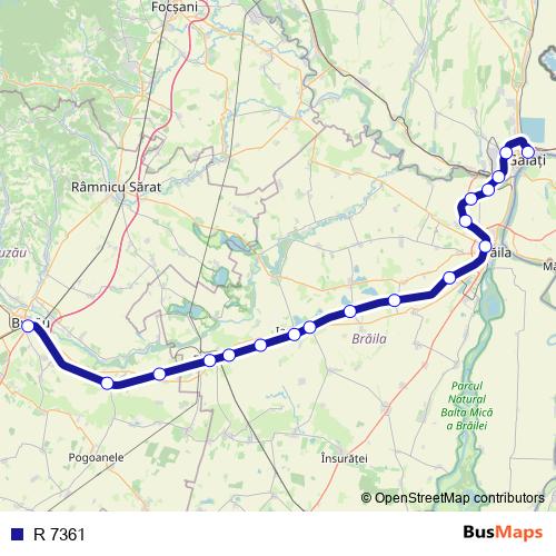 R 7361 rail Line Map