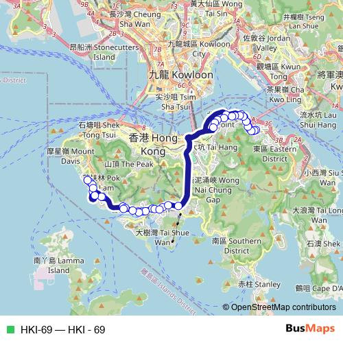 HKI-69 bus Line Map